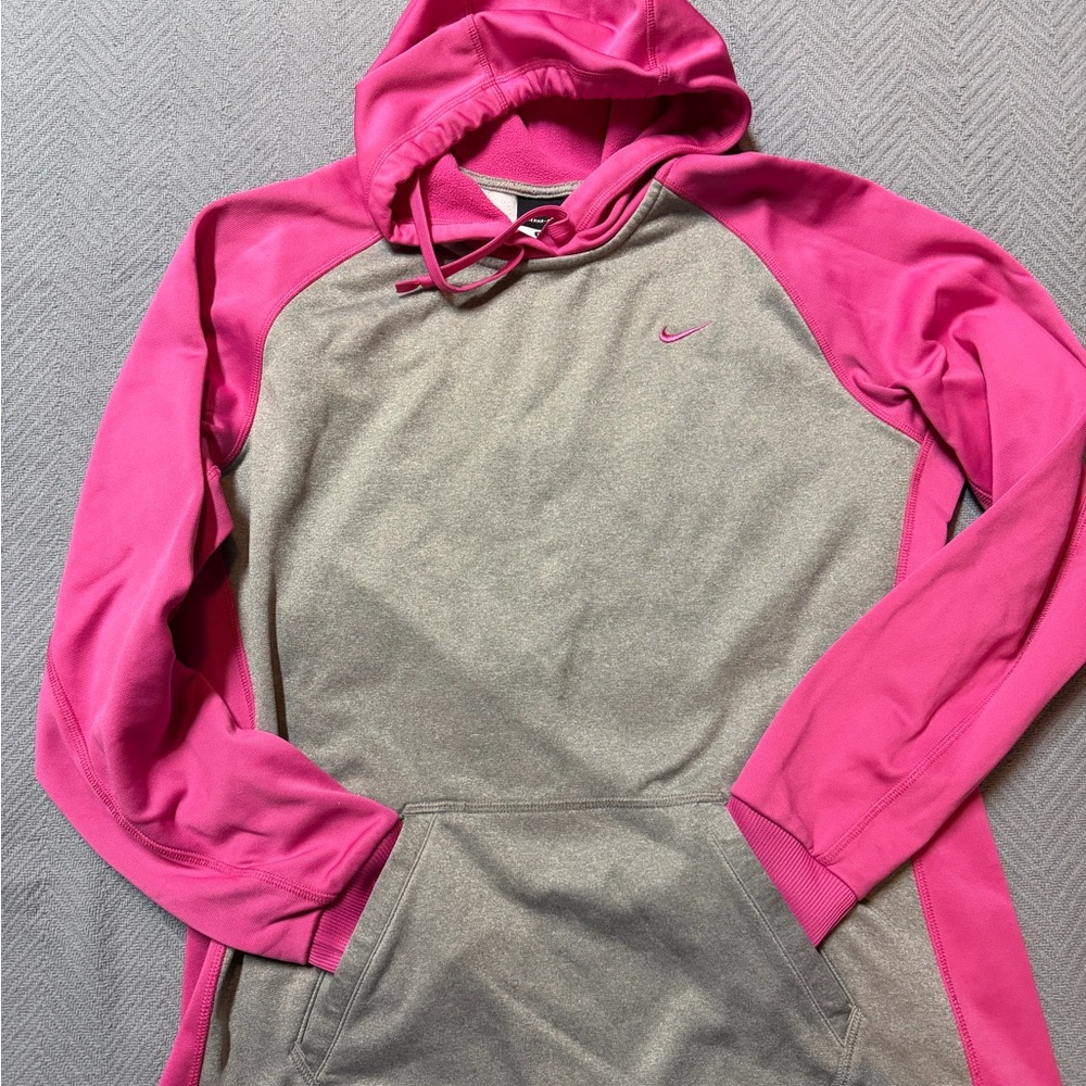 Nike Fuchsia and Taupe Hoodie